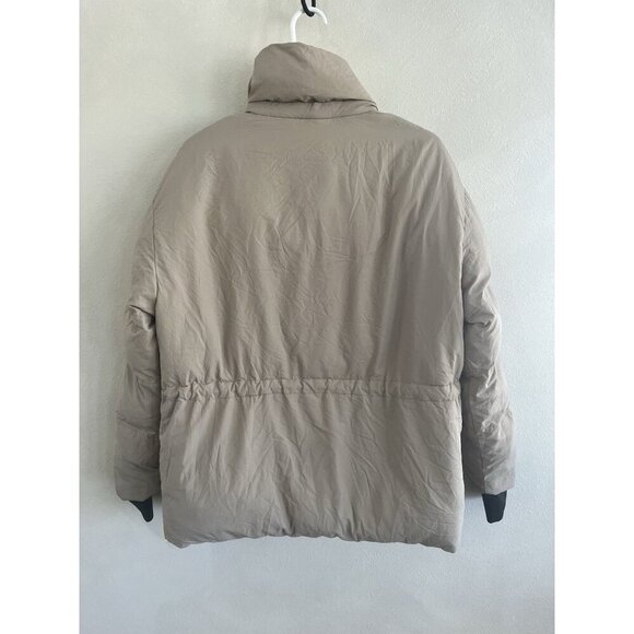 Dualist Zorah Reversible Jacket Yellow & Beige Brown Womens Small Medium Zip Up - Picture 6 of 11